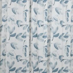 Gedy Curtain 120x200cm Leaves White-Blue