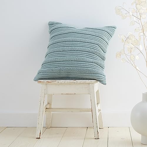 Pineapple Elephant Tufted Stripes Cotton 45x45cm Cushion Cover Green