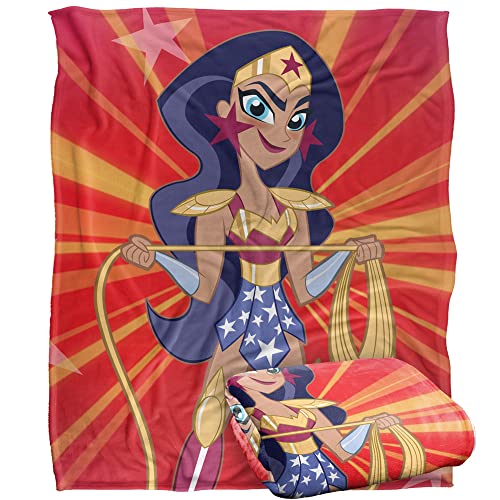 SUPERHERO GIRLS Wonder Woman Silky Touch Super Soft Throw Blanket 152 x 127 cm