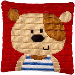 Vervaco Fitted Stitch Cushion Set Outlined, Cotton, Multicoloured, 25 x 25 cm