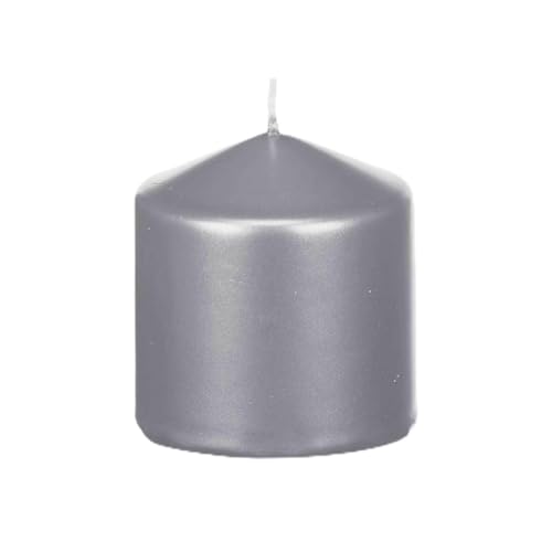 Silver Candle 7 x 7.5 x 7 cm (24 Units)