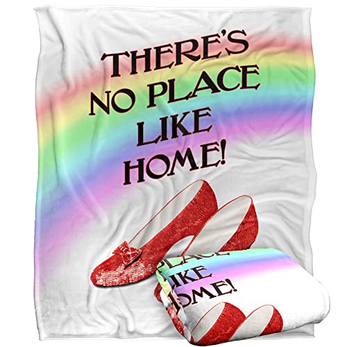 THE WIZARD OF OZ There's No Place Like Home Silky Touch Super Soft Throw Blanket 152 x 127 cm