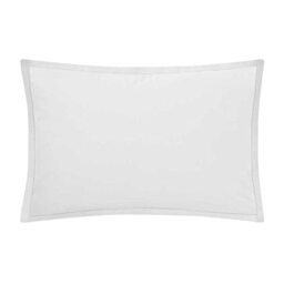 Essix Plain Cotton Pillowcase, Made in France, 50 x 75 cm