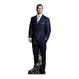 Star Cutouts CS1051 Henry Cavill Black Suit Cardboard Cutout with Mini - Free Standing, Quick Set Up, Movie parties, fan displays and gifts