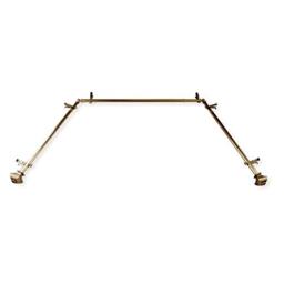 "13/16"" Moyat Bay Window Curtain rod 20-36"", 38-72"" - Antique Brass"