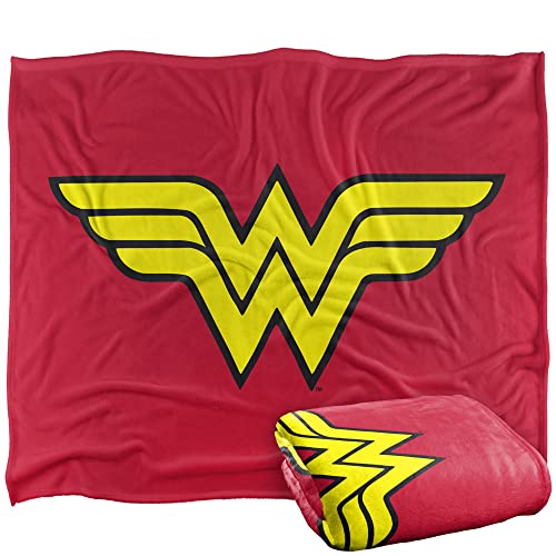 DC ORIGINALS Wonder Woman Comic Logo Silky Touch Super Soft Throw Blanket 152 x 127 cm