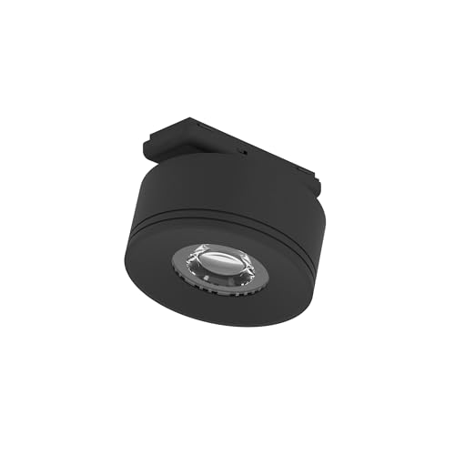 Eglo LED Spotlight for Track Plus Rail System, dimmable Ceiling Light, Accessory Rail, Black Plastic, Warm to Cool White, Ø 8.7 cm