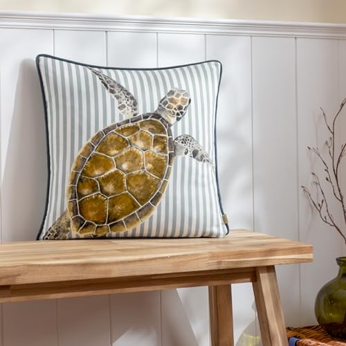 Evans Lichfield Salcombe Turtle Piped Polyester Filled Cushion