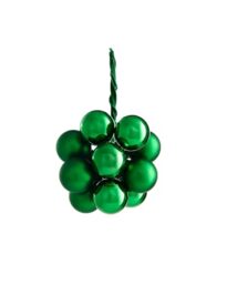Christmas Green Glass Berry Cluster Baubles
