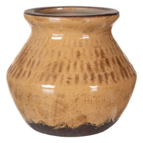 BigBuy Home Vase Brown Ceramic 15.5 x 15.5 x 15 cm