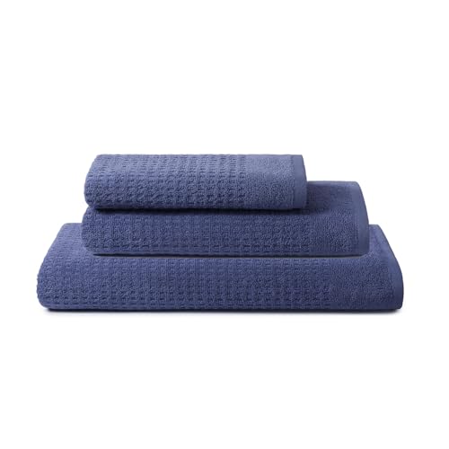 SWEET HOME – 6 Bath Towels with Shower and Beach Towel, Face and Bidet in 100% OEKO TEX Certified Cotton Terry – Set of 2 Large Towels 70 x 140 cm, 2 Face 50 x 100 cm and 2 Guest 40 x 50 cm, Soft and