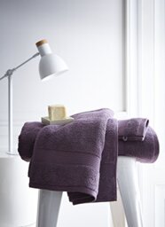 TODAY 257627 Premium Cotton Hand Towel 50 x 90 cm, 100% Purple