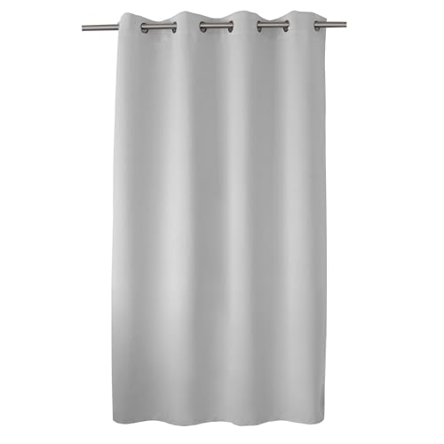 Enjoy Home Blackout Curtain with 8 Eyelets, Polyester, white, 180x140 cm