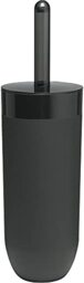 Sealskin Bloom Toilet Brush and Holder, ABS, Black, 10.5 x 36 x 10.5 cm