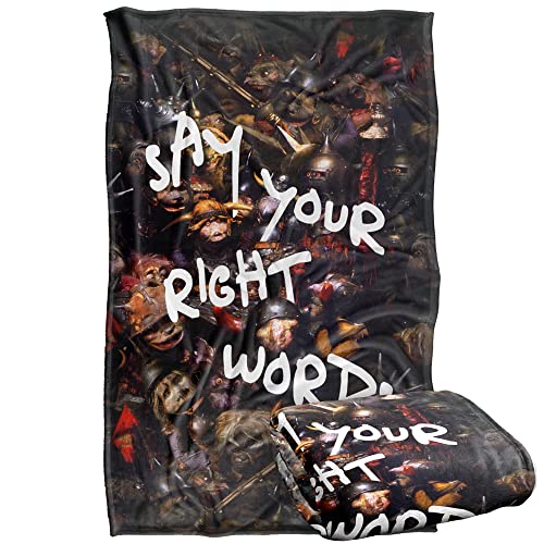 Jim Henson Labyrinth Say Your Right Words Silky Touch Super Soft Throw Blanket 91 x 147 Cm