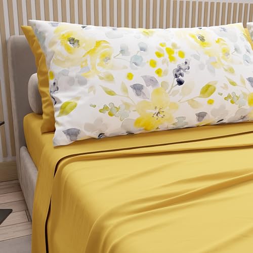 PETTI Artigiani Italiani - Cotton Sheets with Pillowcases in Digital Print, Double Bed Sheet, Single Bed Set, Macau, 100% Made in Italy