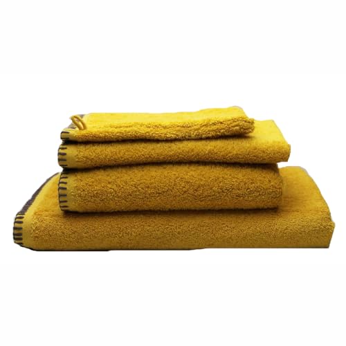 Sud étoffe 3663408245250 Guest Towel, Cotton, Curry, 30 x 50 cm