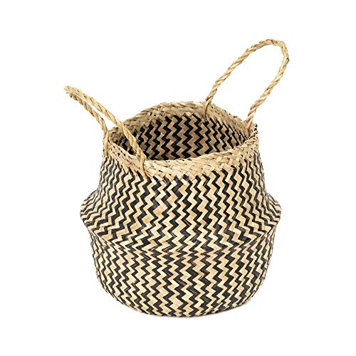 Compactor Belly Basket M 27 x 27 x 26 cm, Handwoven Seagrass