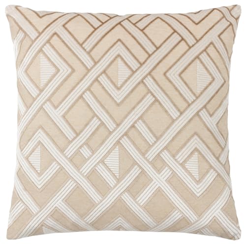 Paoletti Henley Velvet Jacquard Cushion Cover