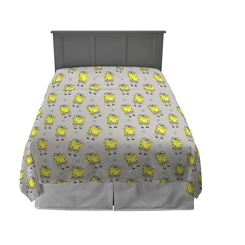 Franco Collectibles Spongebob Squarepants Bedding Super Soft Microfiber Queen Sheet Set, College Dorm Essentials (Official Licensed Product)