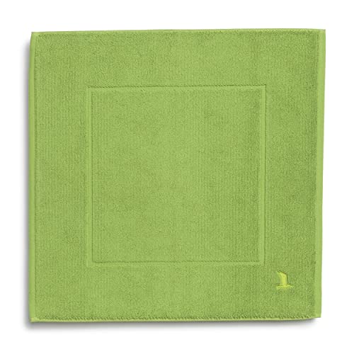 möve Superwuschel bath mat 60 x 60 cm made of 100 % cotton, peridot