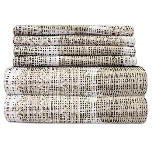 Sweet Home Collection Queen 6 Piece 1500 Thread Count Supreme Collection Fine Brushed Microfiber Deep Pocket Sheet Set - 2 Extra Pillowcases, Monaco