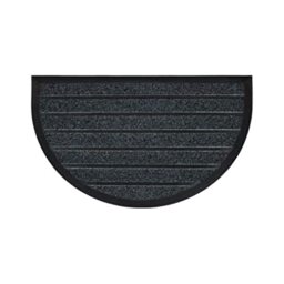 Tapis Déco Douceur d'Intérieur Half-Moon Entrance Mat 45 x 75 cm PVC Scraper Marco Grey
