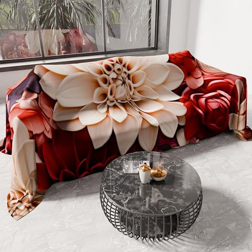 PETTI Artigiani Italiani - Spring Summer Single Bedspread Lightweight Single Bed Sheet Bedspread Floral 05-24 100% Made in Italy
