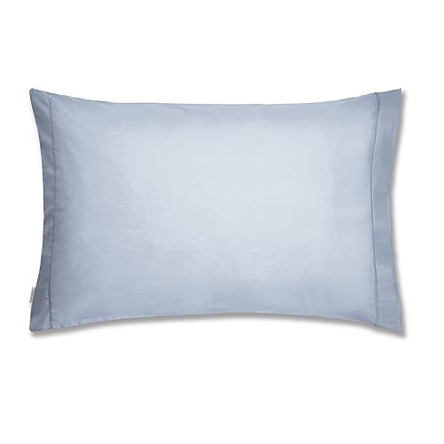 Plain Dyed Cotton Percale Denim 200TC Housewife Pillowcases 50 x 80 cm (2)