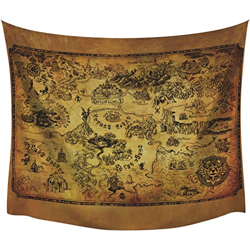 RoomMates Legends of Zelda Map Wall Hanging Flag Map