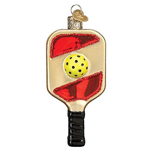 Old World Christmas Ornaments Pickleball Paddle Glass Blown Ornaments for Christmas Tree