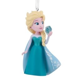 Hallmark Collectable Disney Frozen Hanging Ornament, Stylised Elsa, Blue