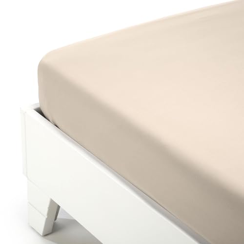 Caleffi - Plain Cotton Bottom Sheet Single Ivory