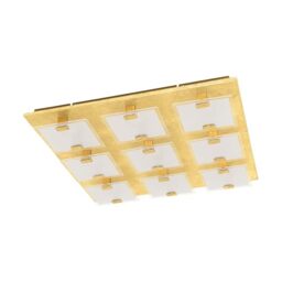 EGLO LED Ceiling Lamp Vicaro 1, ceiling light, Gold-Coloured Steel