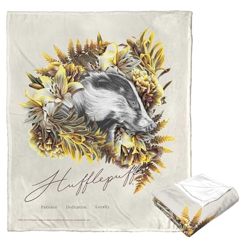 "Northwest Harry Potter Silk Touch Throw Blanket, 50"" x 60"", Hufflepuff"