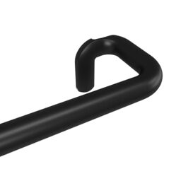 Umbra Twilight Curtain Rod Set Wrap Around Design Ideal for Blackout or Room Darkening Panels, 30 to 84 Inches, Black