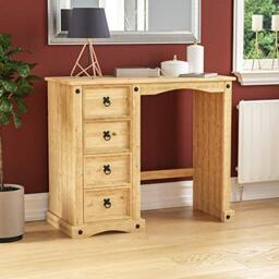 Vida Designs Dressing Table, Solid Pine Wood, 84 cm x 100 cm x 45 cm