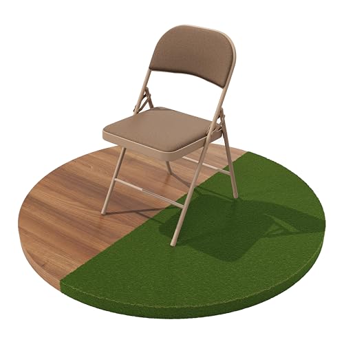 Build Rapido Folding Chair � Padded Metal Chair with Cushioned Seat, Foldable Steel Frame � Indoor Outdoor Guest Seating (Brown)