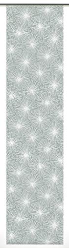 Gardinia Panel Curtain Panel Curtain Opaque Fabric Washable Bloomy Reed Green 60 x 245 cm (W x H)