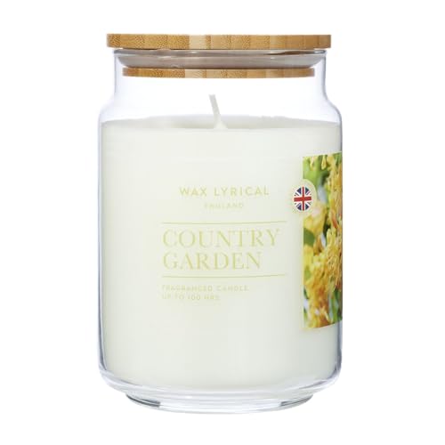 Wax Lyrical Country Garden Large Jar Candle, Up to 100 Hour Burn Time