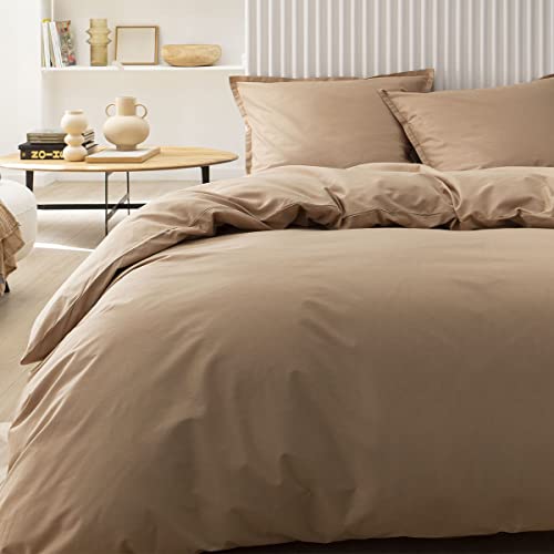 Essix Plain Cotton Duvet Cover, Made in France, 200 x 200 cm