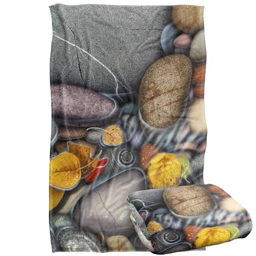 Jq Licensing Autumn Stones Silky Touch Super Soft Throw Blanket 91 x 147 Cm