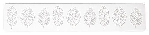 Staedter Leaf Decor Mat, Silicone Rubber, White, 40 x 10 x 30 cm