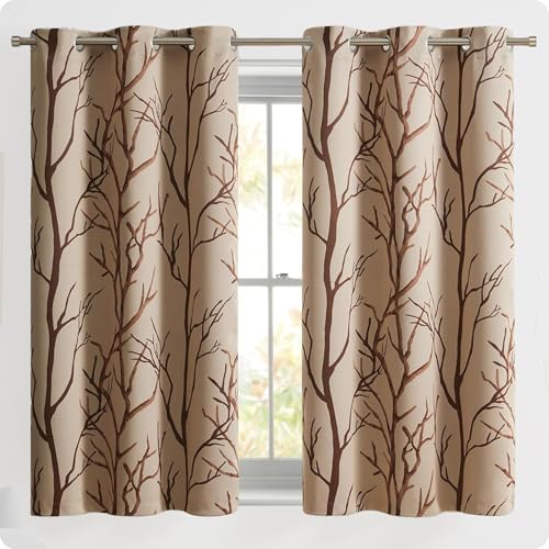 "VCNY Home - Curtains, Blackout Window Panels with Grommet Top, Chic Home Decor (Kingdom Taupe, 40"" x 63"")"