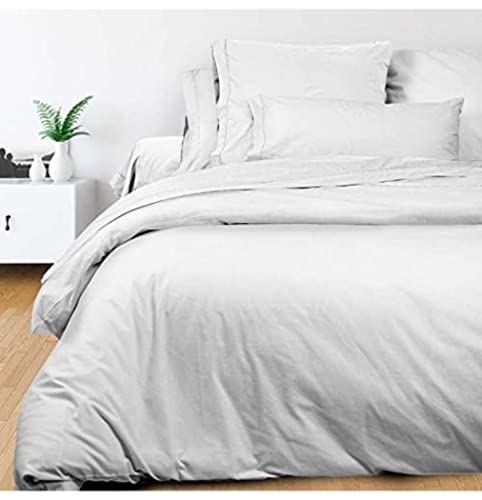 Soleil d'ocre Duvet Cover, Cotton, White, 220 x 240 cm