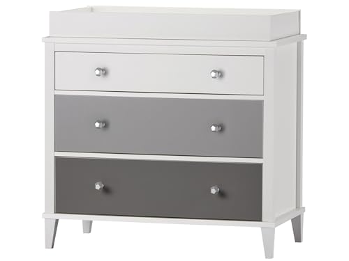 Dorel Home Furnishings LS Monarch Hill Poppy 3 drawers Changing Table Grey, 49x91x90cm (DxWxH)