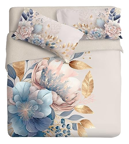 Fine Art Photo Duvet Cover Set with Camellia Design