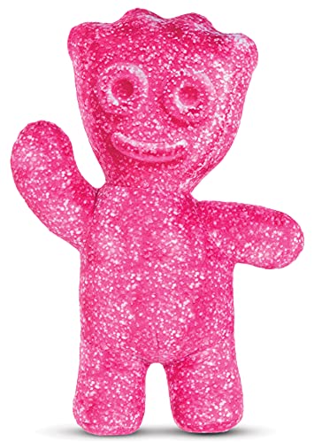 "iscream Sour Patch Kids Embossed 16.75"" x 12"" Candy Character Shaped Pillow, Pink"