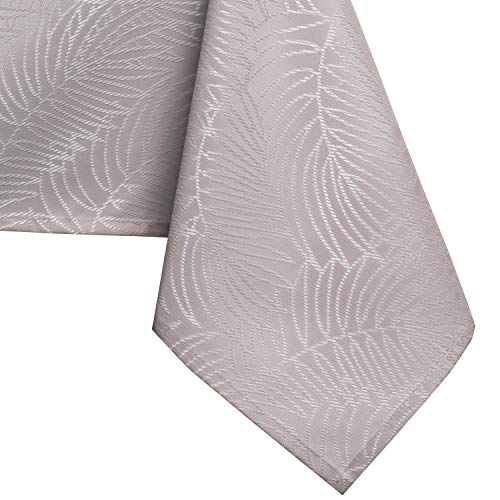 AmeliaHome Gaia Tablecloth 150 x 300 cm Tablecloth Stain Protection Lotus Effect Washable Water-Repellent Ornament Gaia Powder Pink