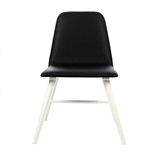 Premier Housewares Dining Chair, Rubber Wood Hevea/Veneer, Black, Set of 2